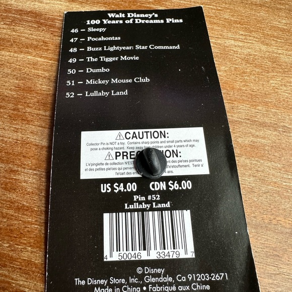 disney lullaby land 100 years of dreams pin - Picture 3 of 3